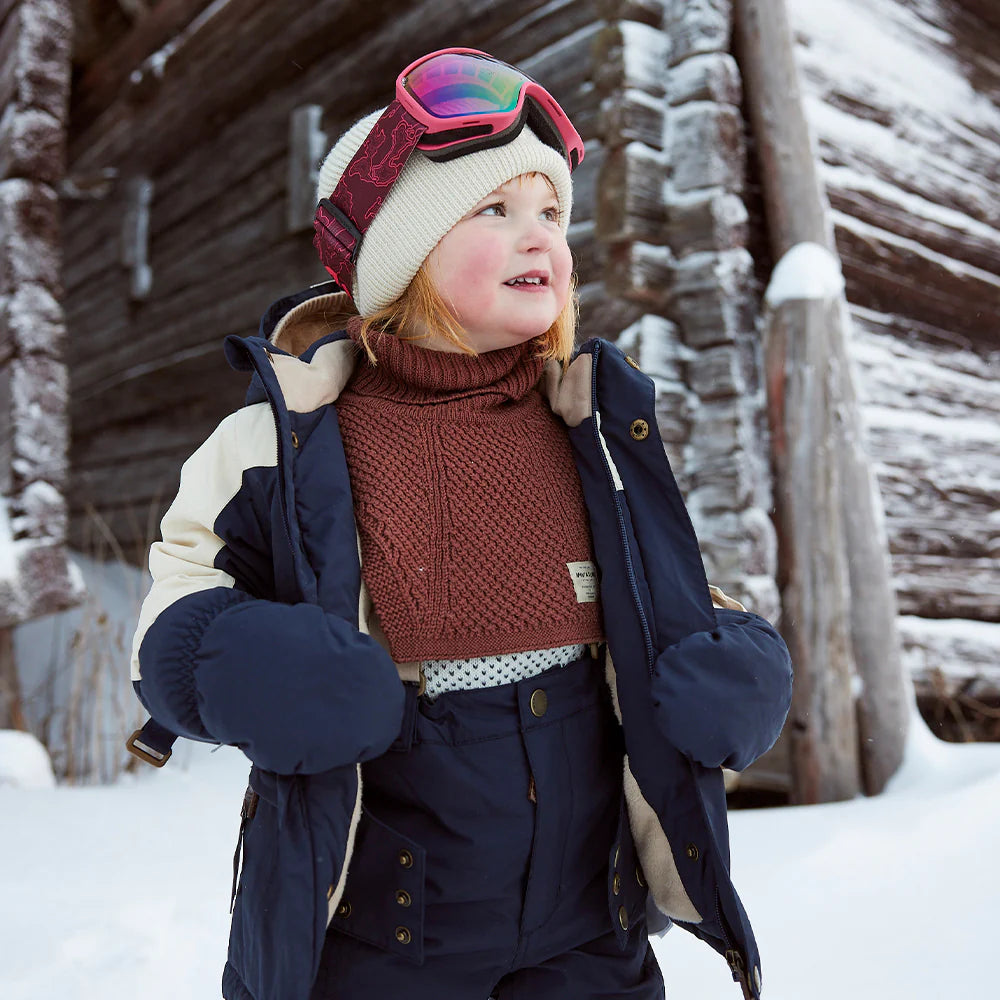 MINI A TURE Kids MATTAYLER Wool Neckwarmer - Rootbeer Brown