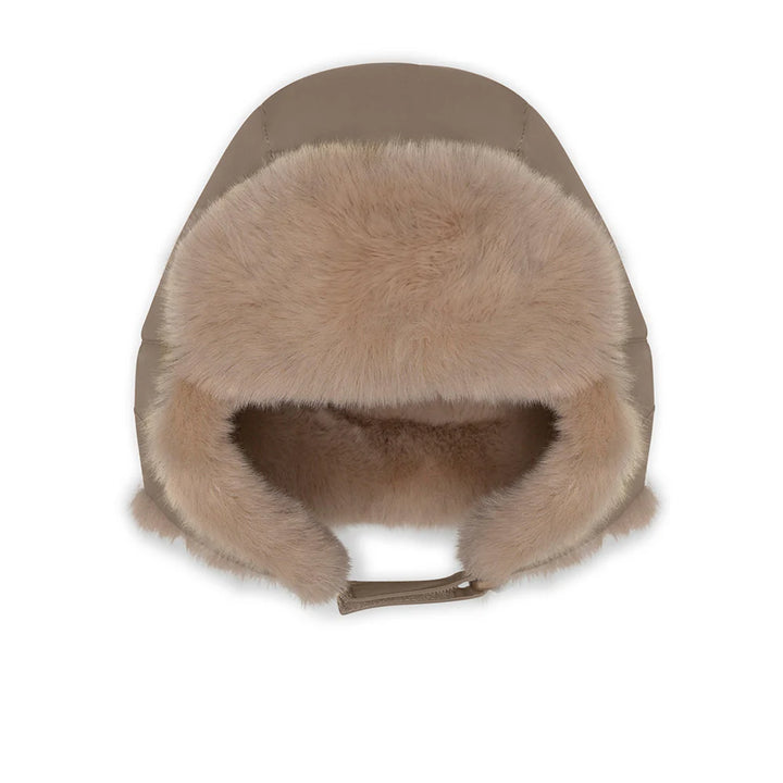 MINI A TURE Kids MATCRISTER Teddy Lined Winter Hood - Wood