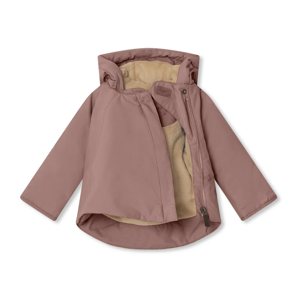 MINI A TURE Baby MATYAKA Fleece Lined Winter Jacket - Light Plum