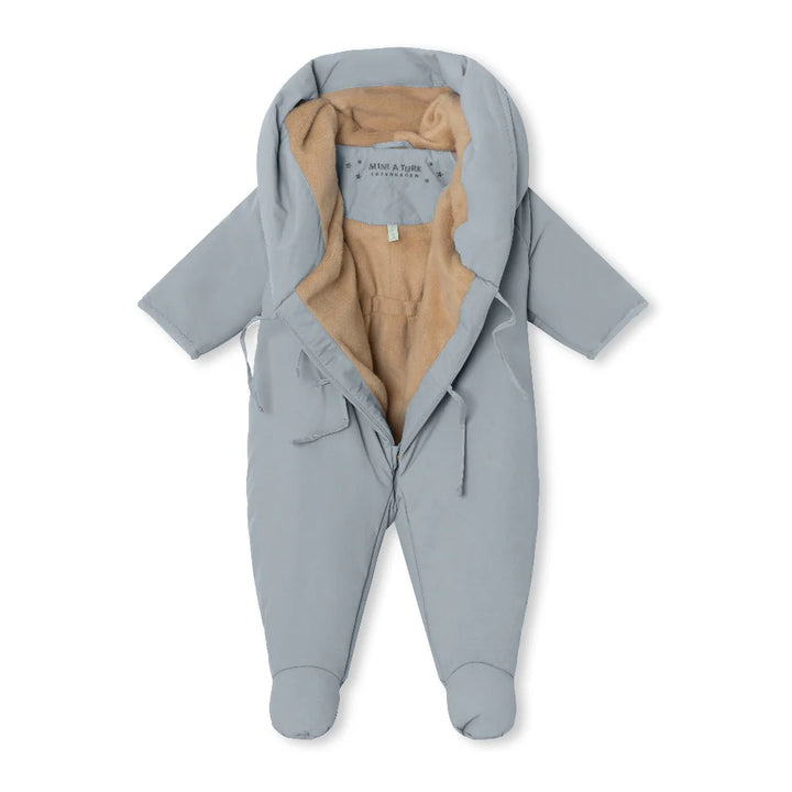 MINI A TURE Baby MATFIANNA Winter Pramsuit with Feet - Blue