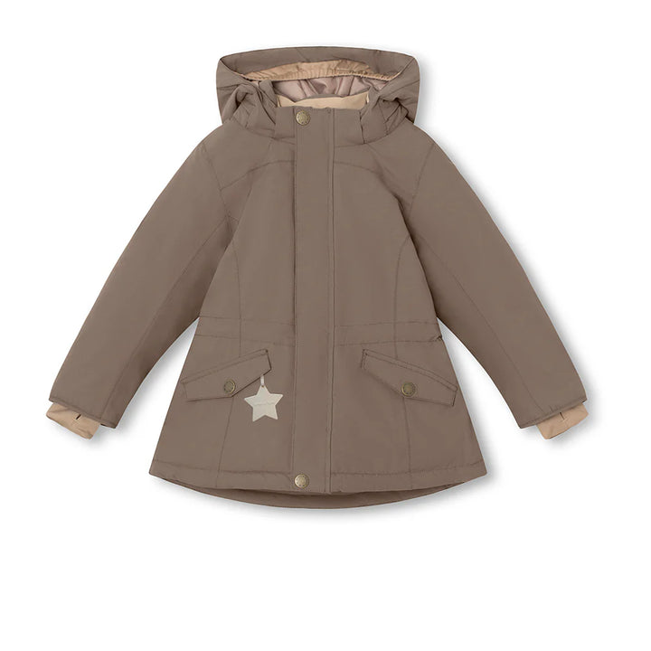 MINI A TURE Kids MATVELAJANNA Winter Jacket in Morel Grey