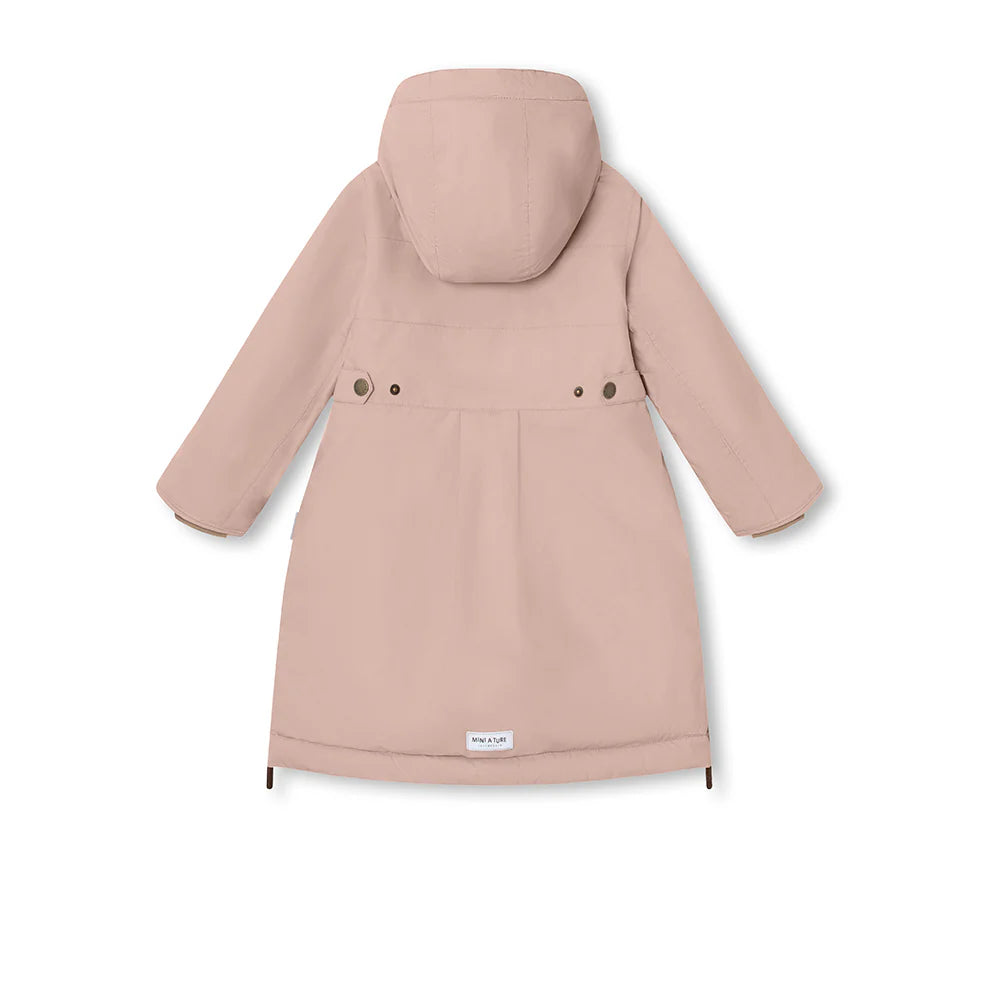 MINI A TURE Kids MATVENCASTAIA Winter Long Jacket - Adobe rose