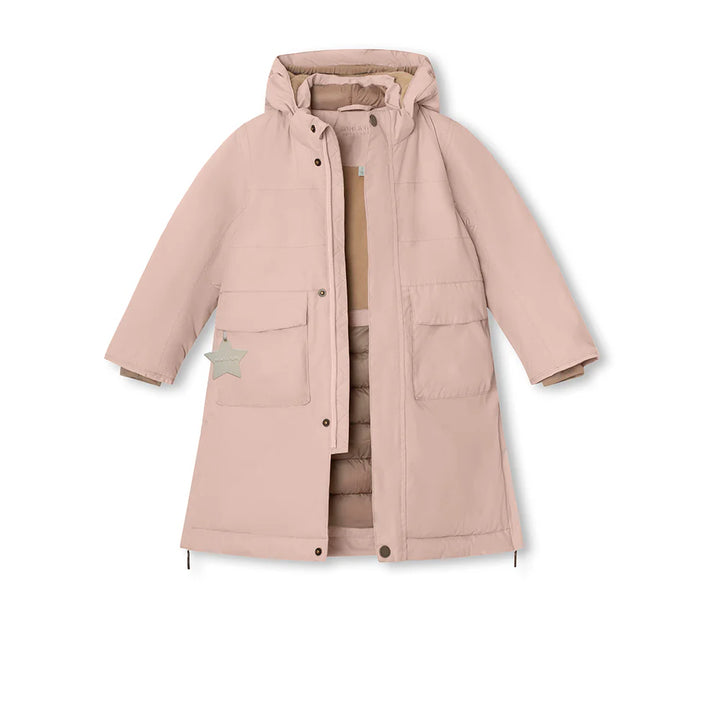 MINI A TURE Kids MATVENCASTAIA Winter Long Jacket - Adobe rose