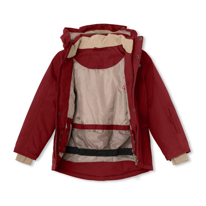 MINI A TURE Kids MATVESTYN Winter Ski Jacket - Red Merlot