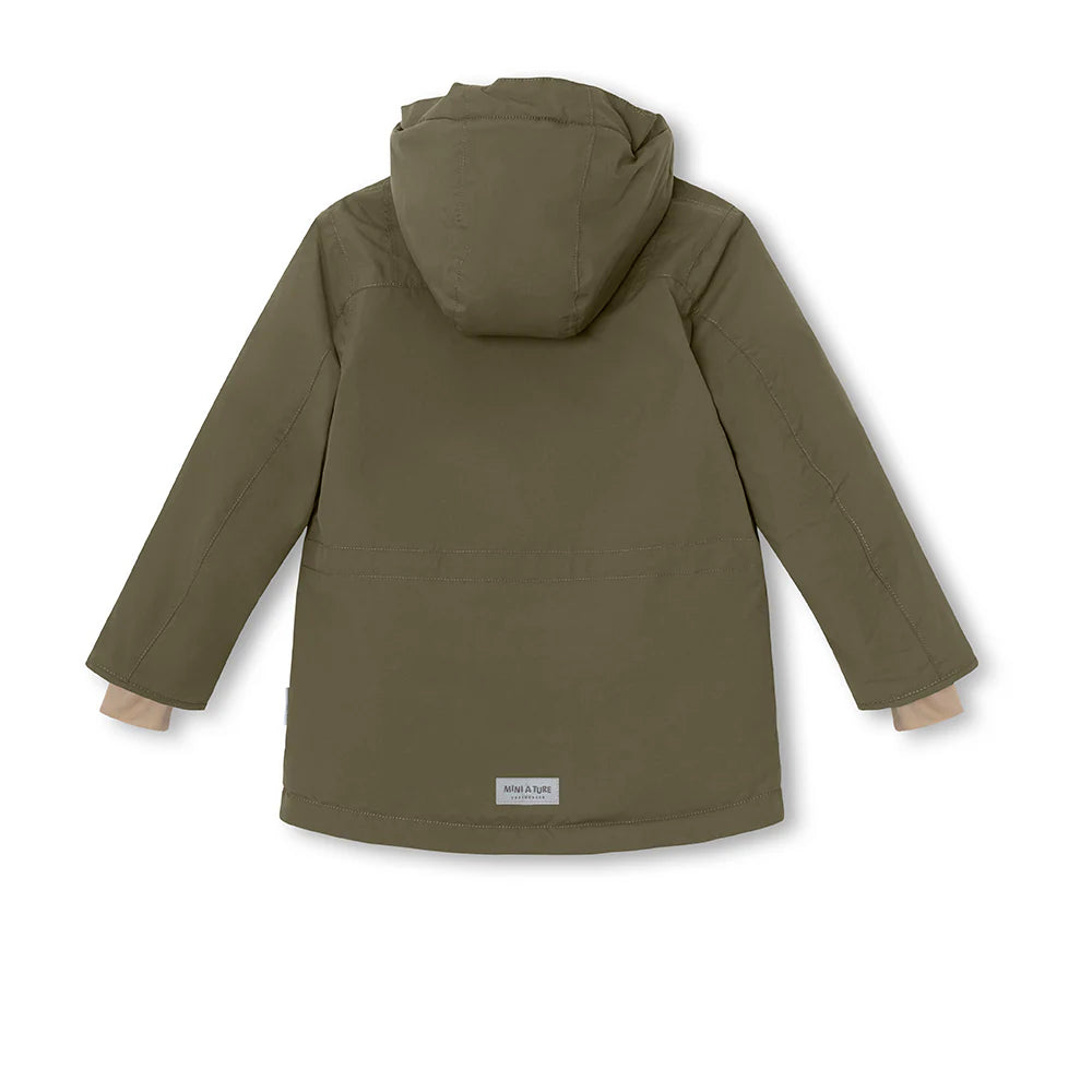 MINI A TURE Kids MATKASTORIO Winter Jacket - Olive Night