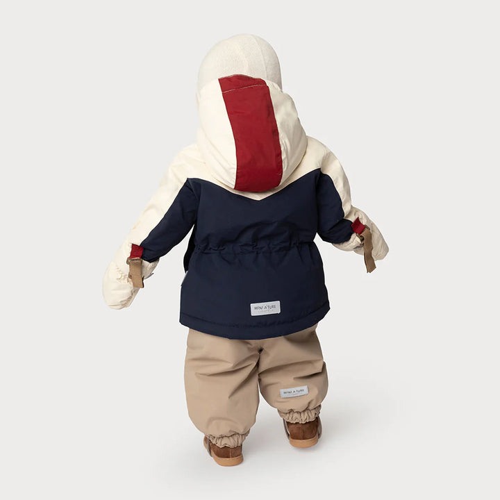 MINI A TURE Baby MATWALDO Color-Block Winter Jacket - Outer Space
