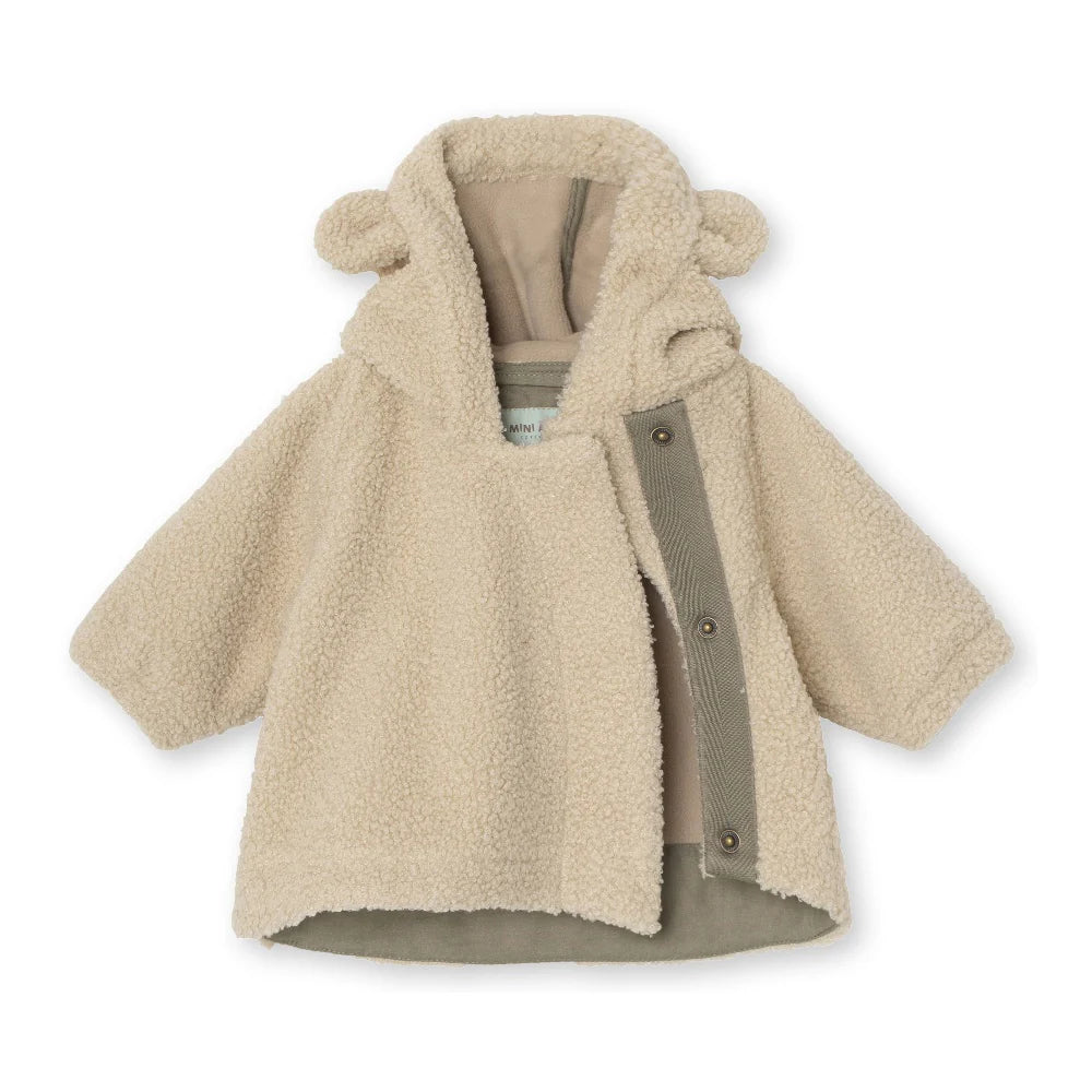MINI A TURE Baby MATYAKA Sherpa Jacket - Angora Cream