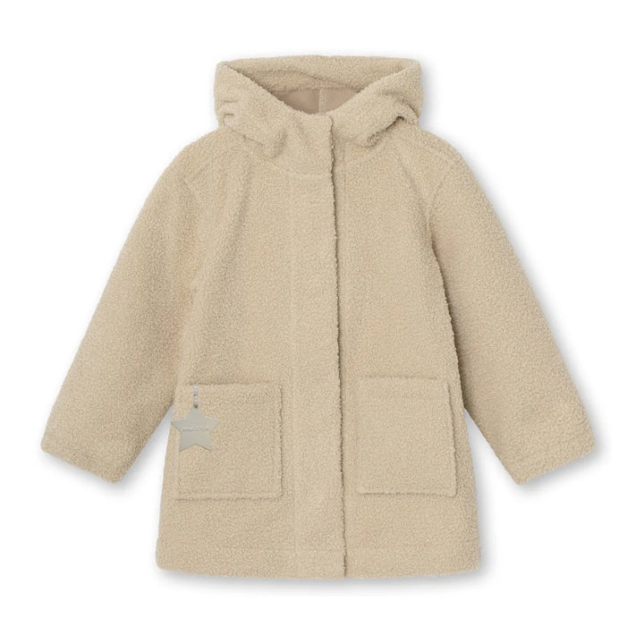 MINI A TURE Kids MATCAYKAS Sherpa Jacket - Angora Cream
