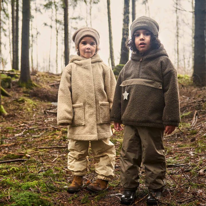 MINI A TURE Kids MATCAYKAS Sherpa Jacket - Angora Cream