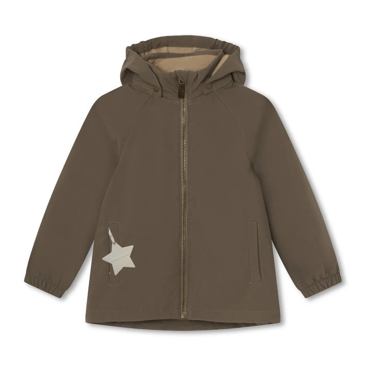 MINI A TURE Kids ADEN Transitional Softshell Jacket - Morel Grey