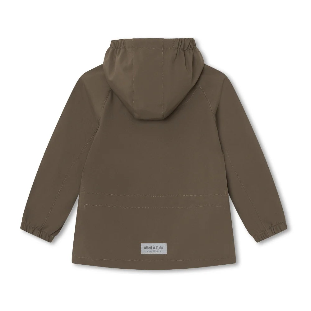 MINI A TURE Kids ADEN Transitional Softshell Jacket - Morel Grey