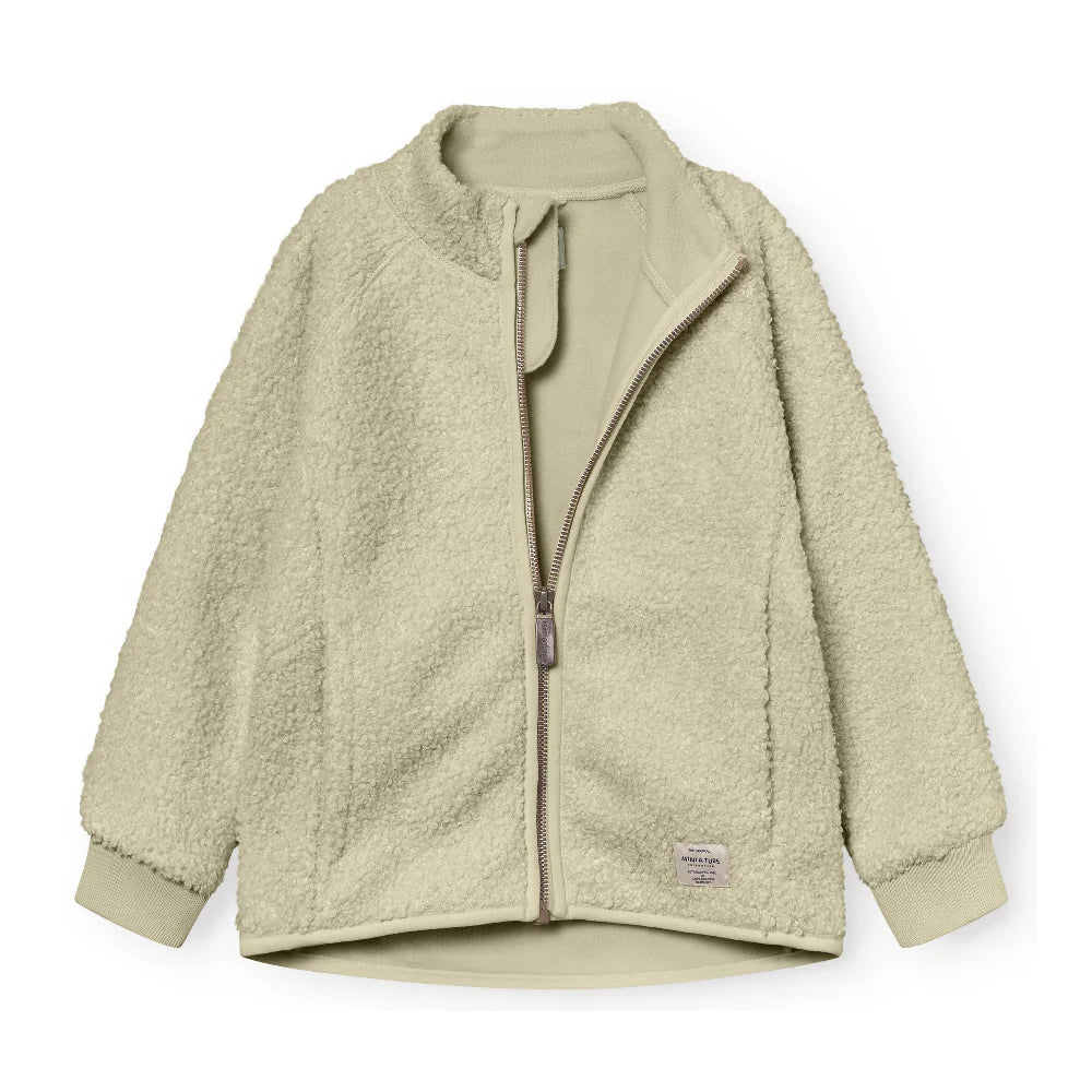 MINI A TURE Kids MATCEDRIC Teddyfleece Zip Jacket - Elm Green