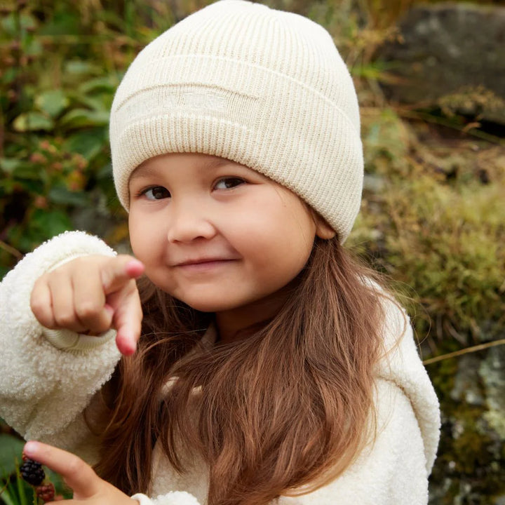 MINI A TURE Kids MATBOJE Wool Beanie - Rootbeer Brown
