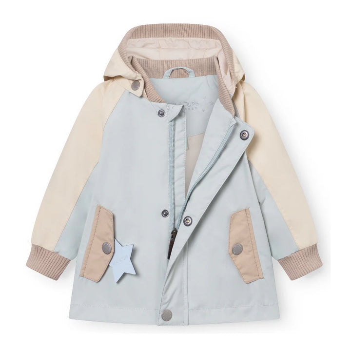 MINI A TURE Baby MATWALLY Fleece Lined Spring Jacket - Blue Metal Col.B