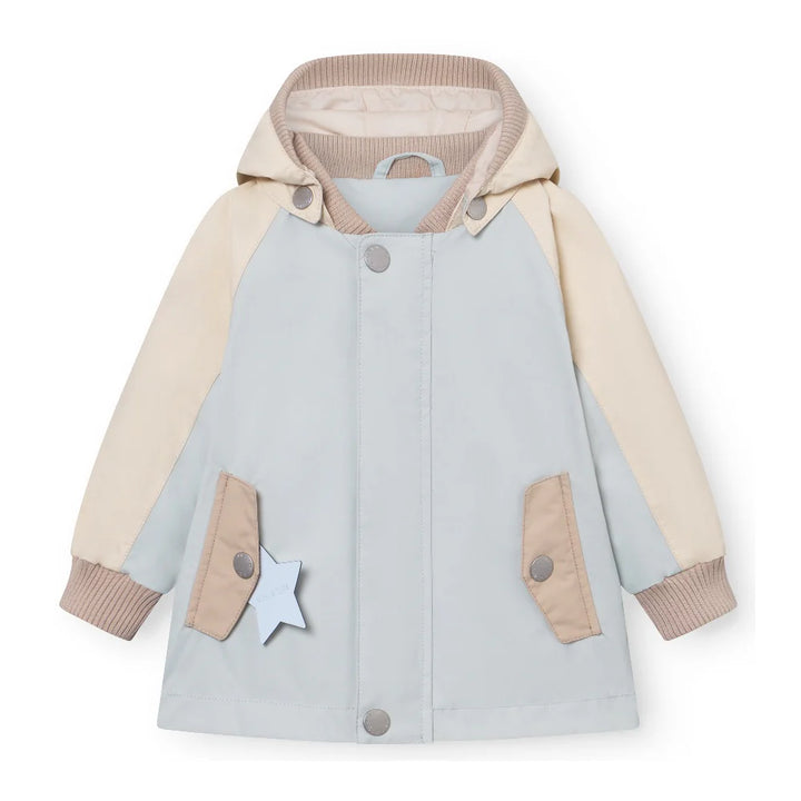 MINI A TURE Baby MATWALLY Fleece Lined Spring Jacket - Blue Metal Col.B