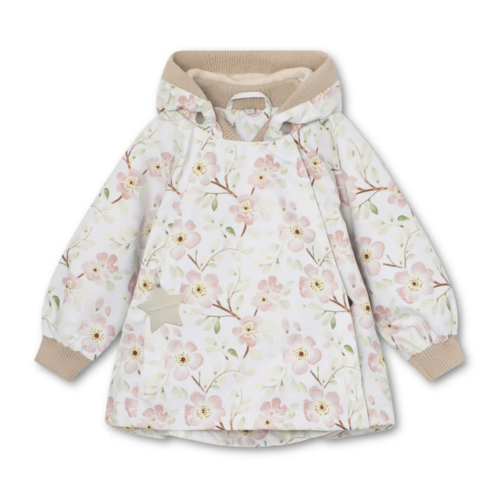 MINI A TURE Baby MATWAI Fleece Lined Printed Spring Jacket - Sakura Spring