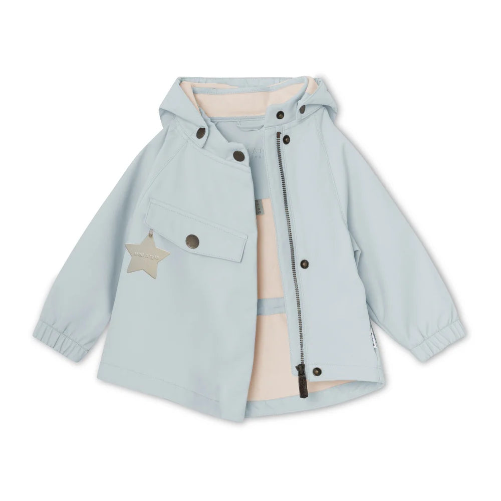 MINI A TURE Baby MATWAI Spring Softshell Jacket - Pearl Blue