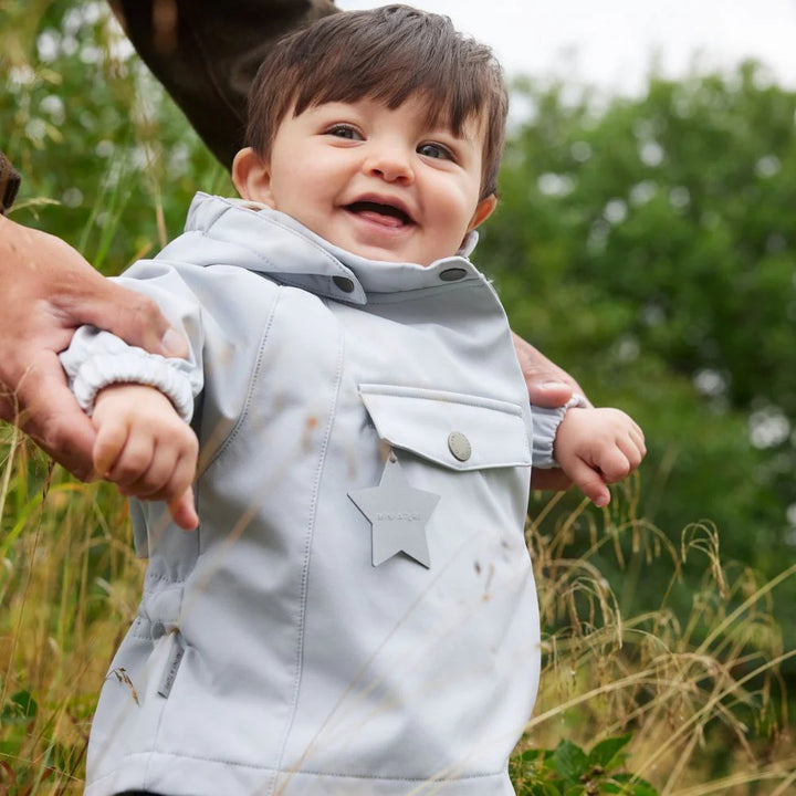MINI A TURE Baby MATWAI Spring Softshell Jacket - Pearl Blue