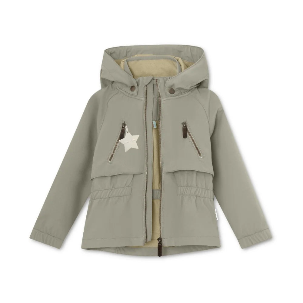 MINI A TURE Kids MATALGEA Spring Softshell Jacket - Vert
