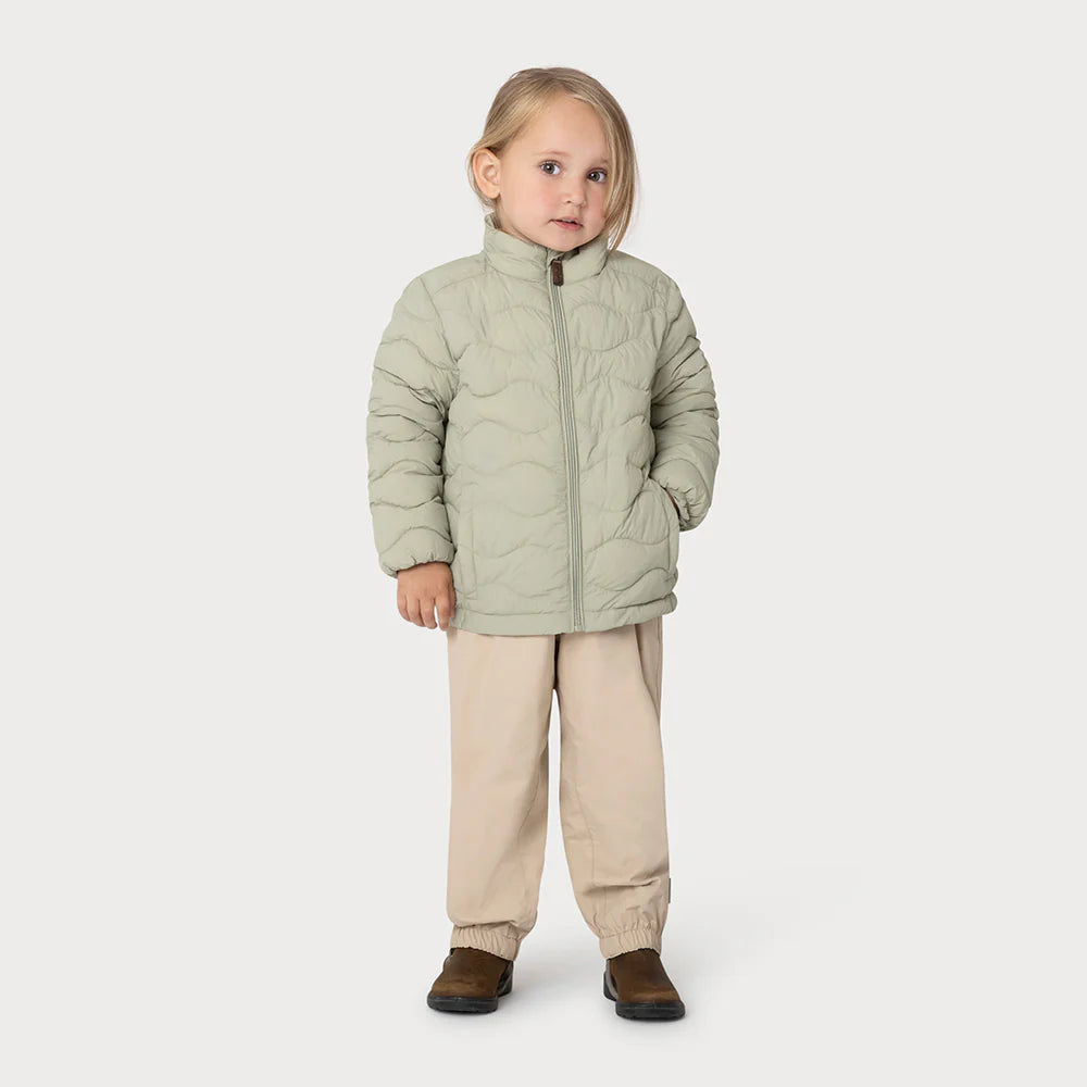 MINI A TURE Kids MATNAVA Light Weight Dupont Jacket - Tea Green