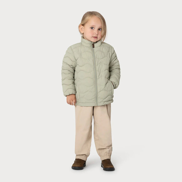 MINI A TURE Kids MATNAVA Light Weight Dupont Jacket - Tea Green