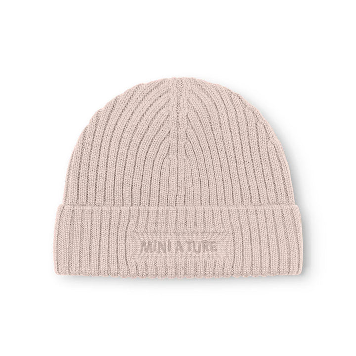MINI A TURE Kids MATBOJE Wool Beanie - Cloudy Rose