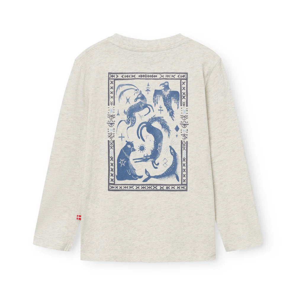 MINI A TURE Kids MATCHAPTER Long Sleeve T-Shirt - Dark Grey Melange