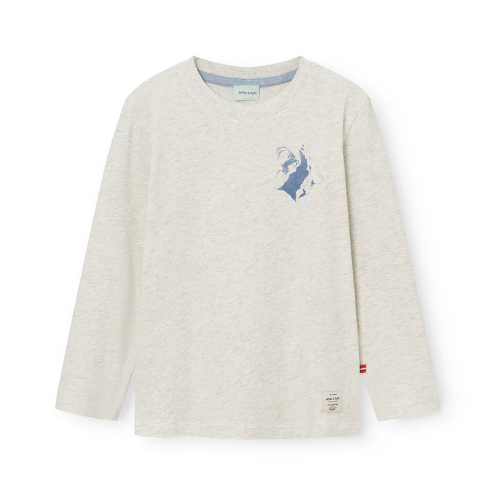 MINI A TURE Kids MATCHAPTER Long Sleeve T-Shirt - Dark Grey Melange