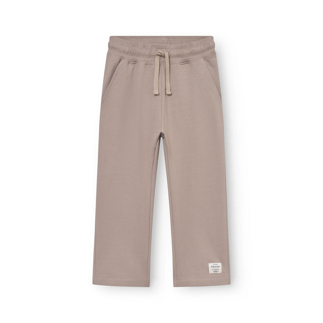 MINI A TURE Kids MATALFI+MATEVEN Zip Hoodie w/ Sweatpants Set - Grey Brown