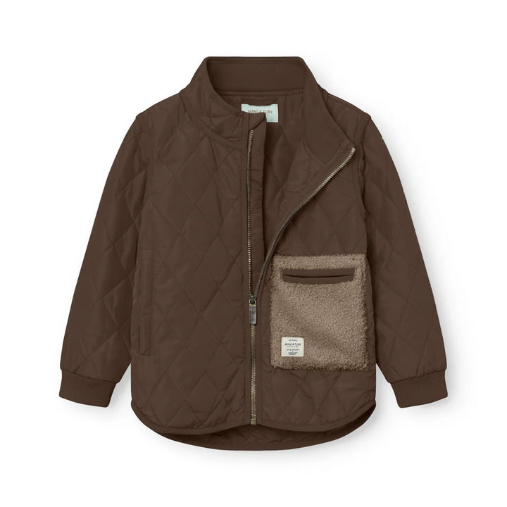 MINI A TURE Kids MATLOU+MATJAVA Thermo Jacket+Pants Set - Chestnut Brown