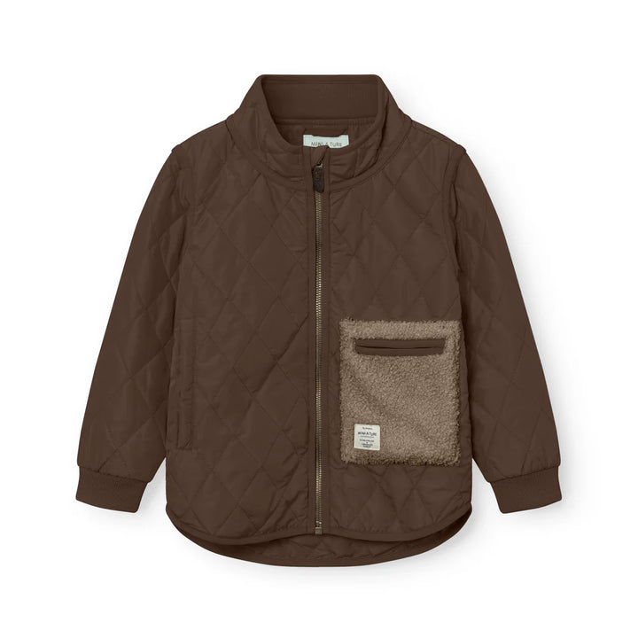 MINI A TURE Kids MATLOU+MATJAVA Thermo Jacket+Pants Set - Chestnut Brown