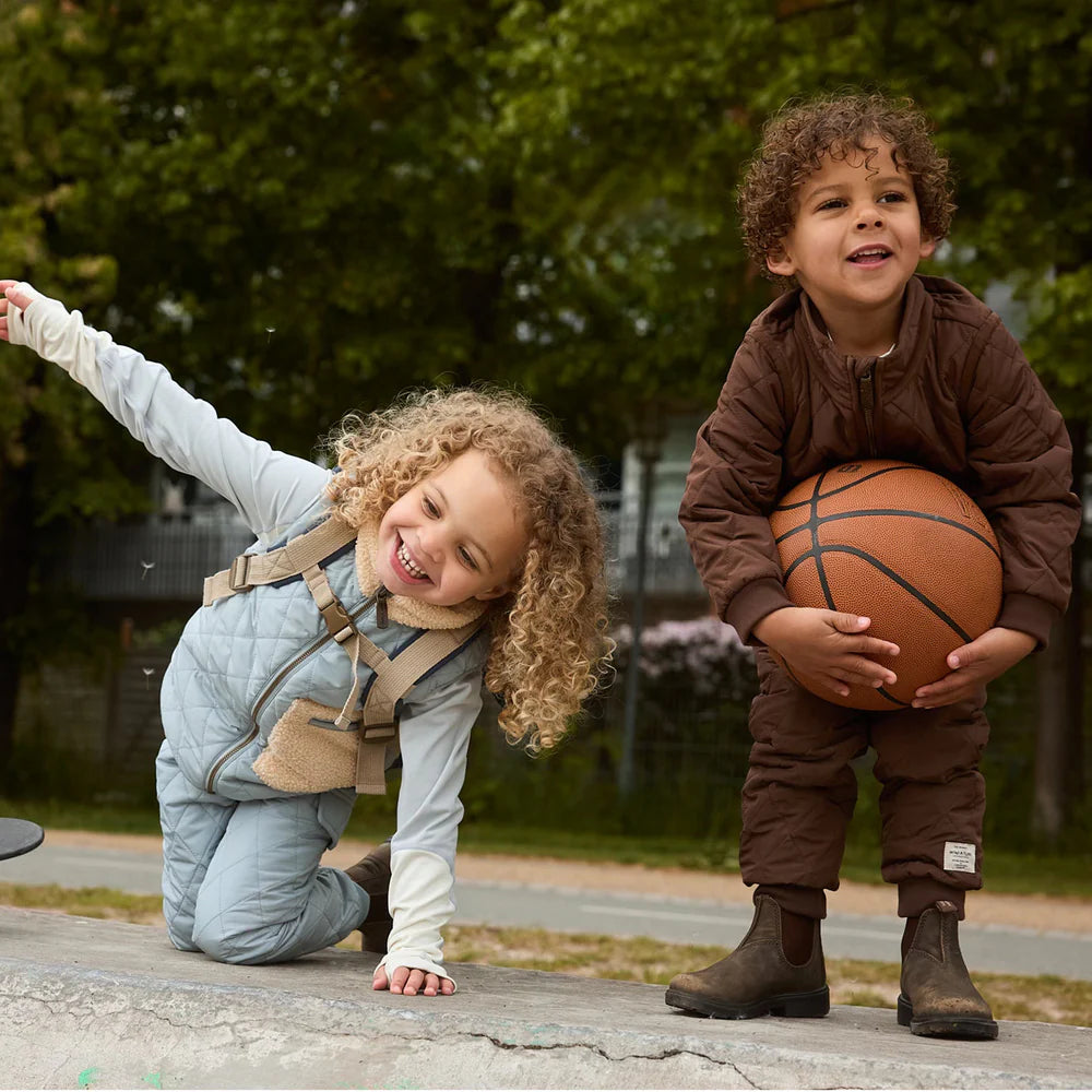 MINI A TURE Kids MATLOU+MATJAVA Thermo Jacket+Pants Set - Chestnut Brown