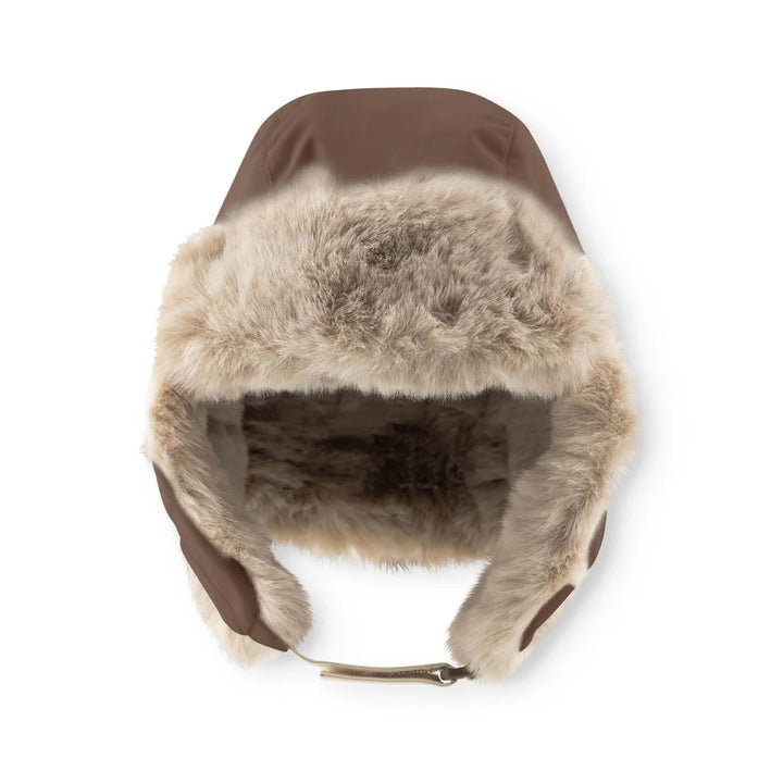 MINI A TURE Kids MATCRISTER Teddy Lined Winter Hood - Chestnut Brown