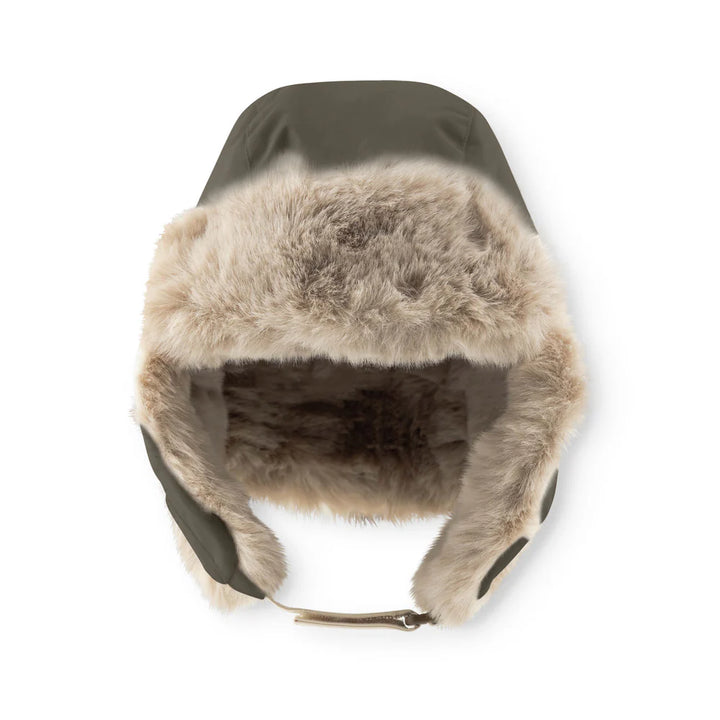 MINI A TURE Kids MATCRISTER Teddy Lined Winter Hood - Tarmac Green