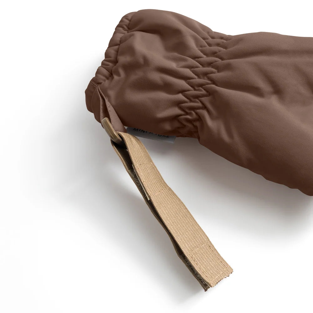 MINI A TURE Kids MATCORDT Fleece Lined Gloves - Rootbeer Brown