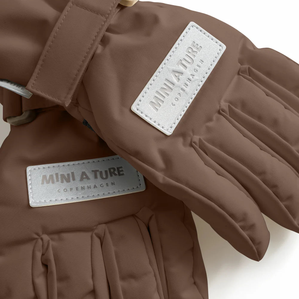 MINI A TURE Kids MATCELIO Gloves - Chestnut Brown