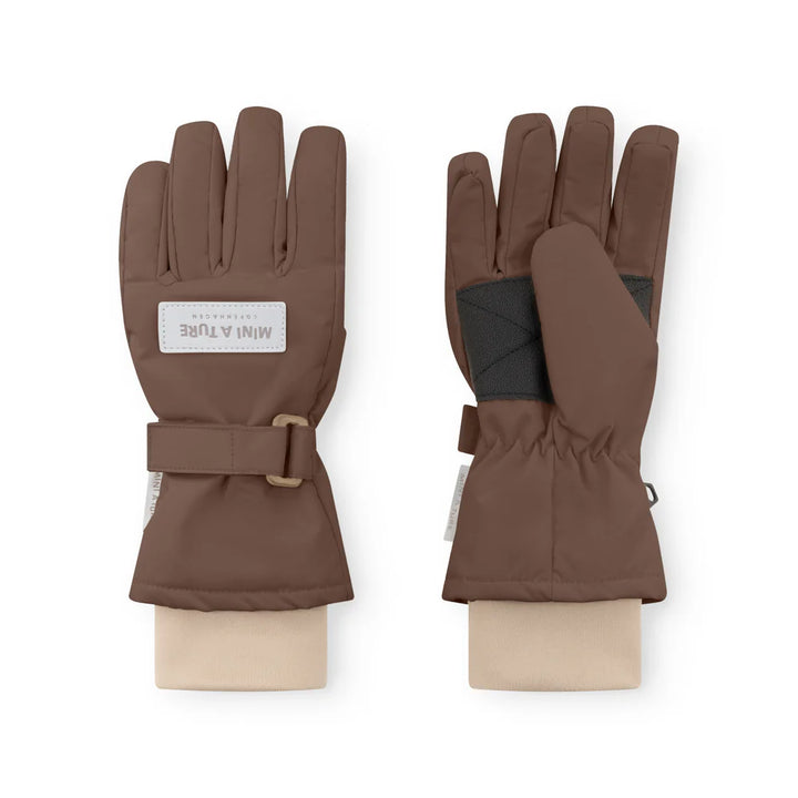 MINI A TURE Kids MATCELIO Gloves - Chestnut Brown