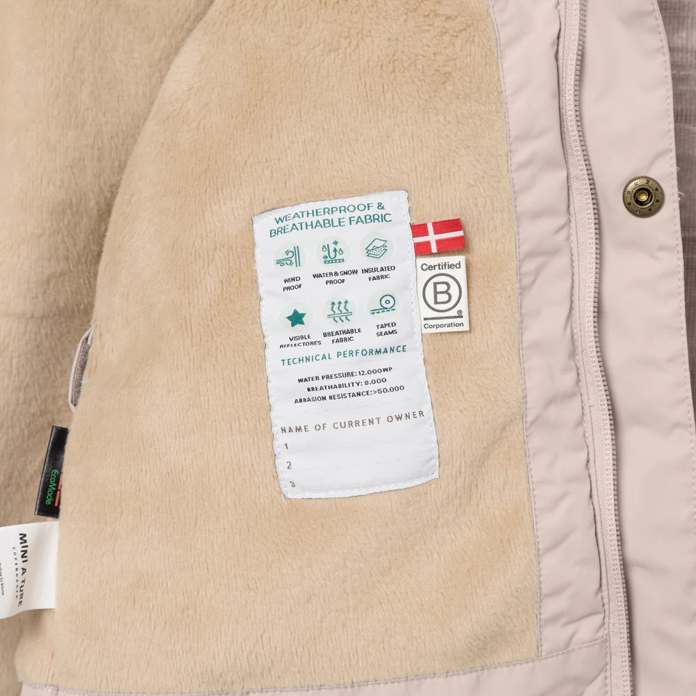 MINI A TURE Baby MATWALLY Winter Jacket - Cloudy Rose