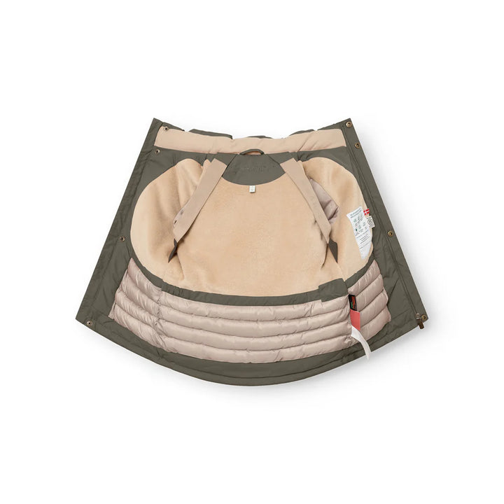 MINI A TURE Kids MATKASTORIO Winter Jacket w/ Fur Hat - Tarmac Green