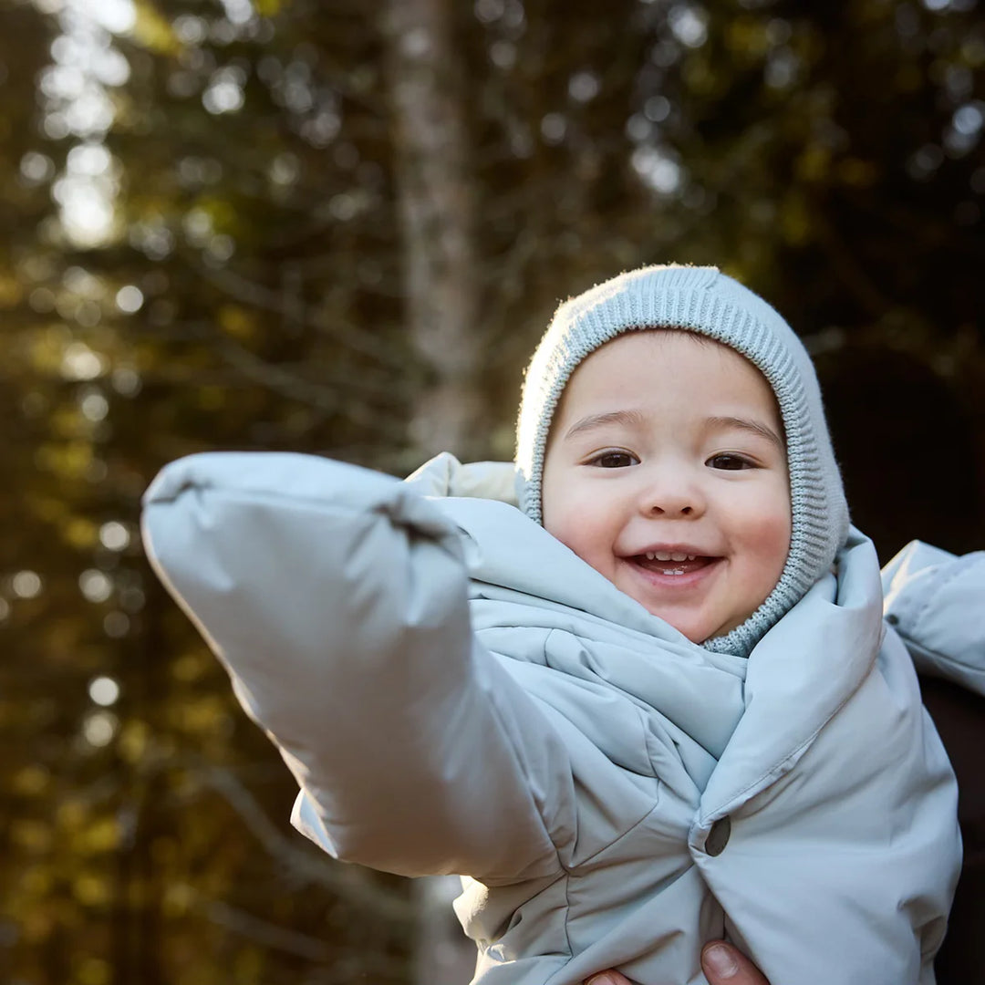 MINI A TURE Baby MATFIANNA Winter Pramsuit with Feet - Blue