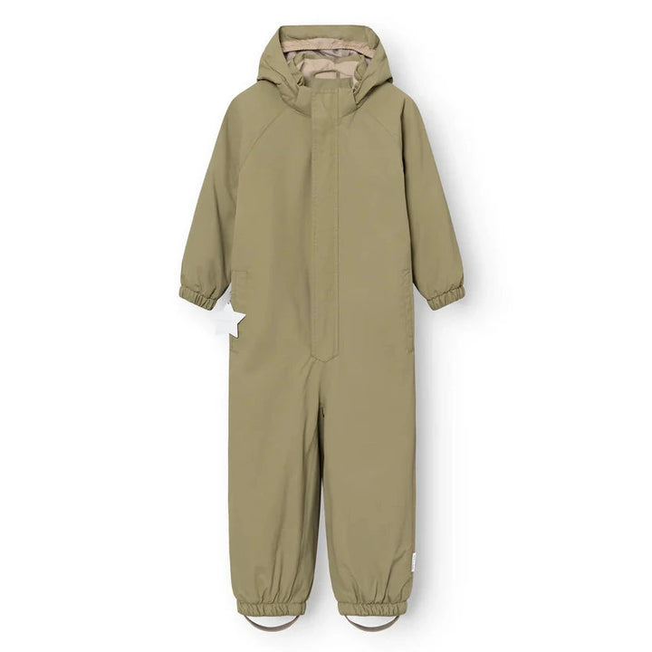 MINI A TURE Kids MATWILBO Lightly Padded Winter Snowsuit - Aloe Green