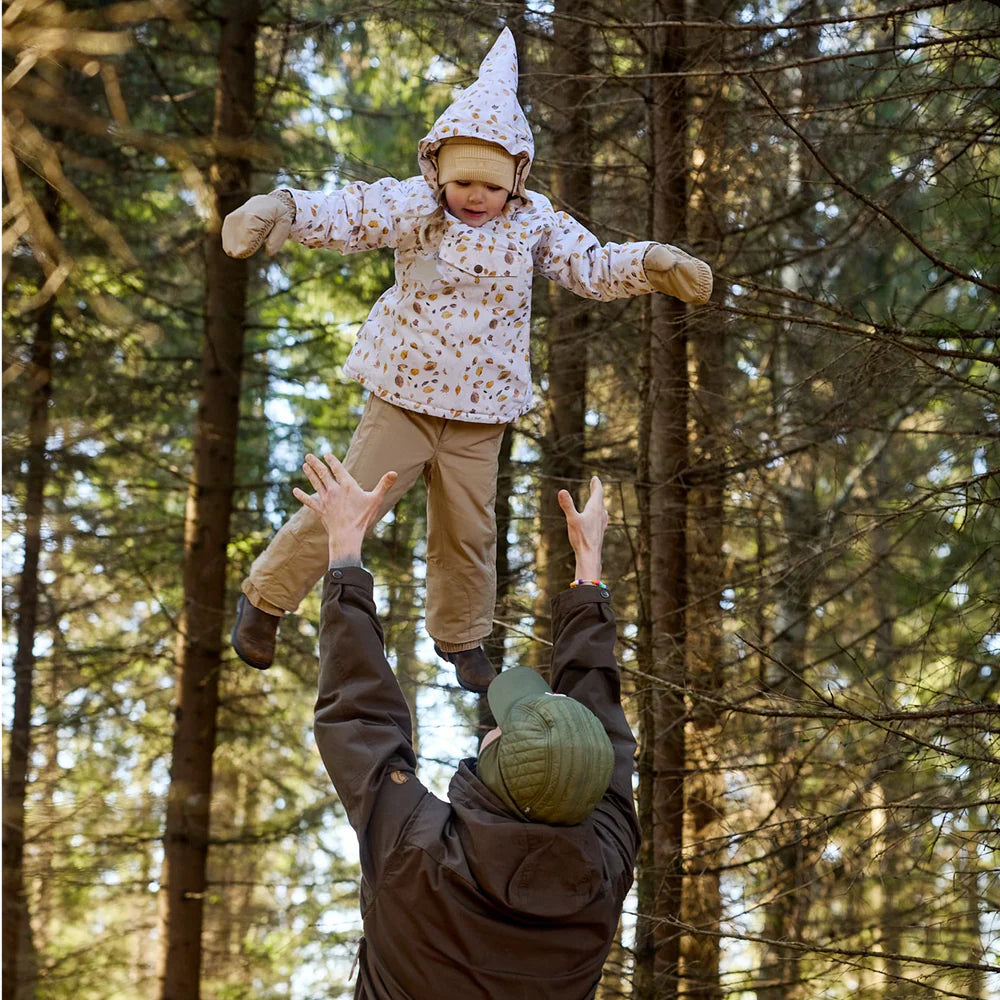 MINI A TURE Kids WANG Fleece Lined Winter Jacket - Falling Winter Leaves