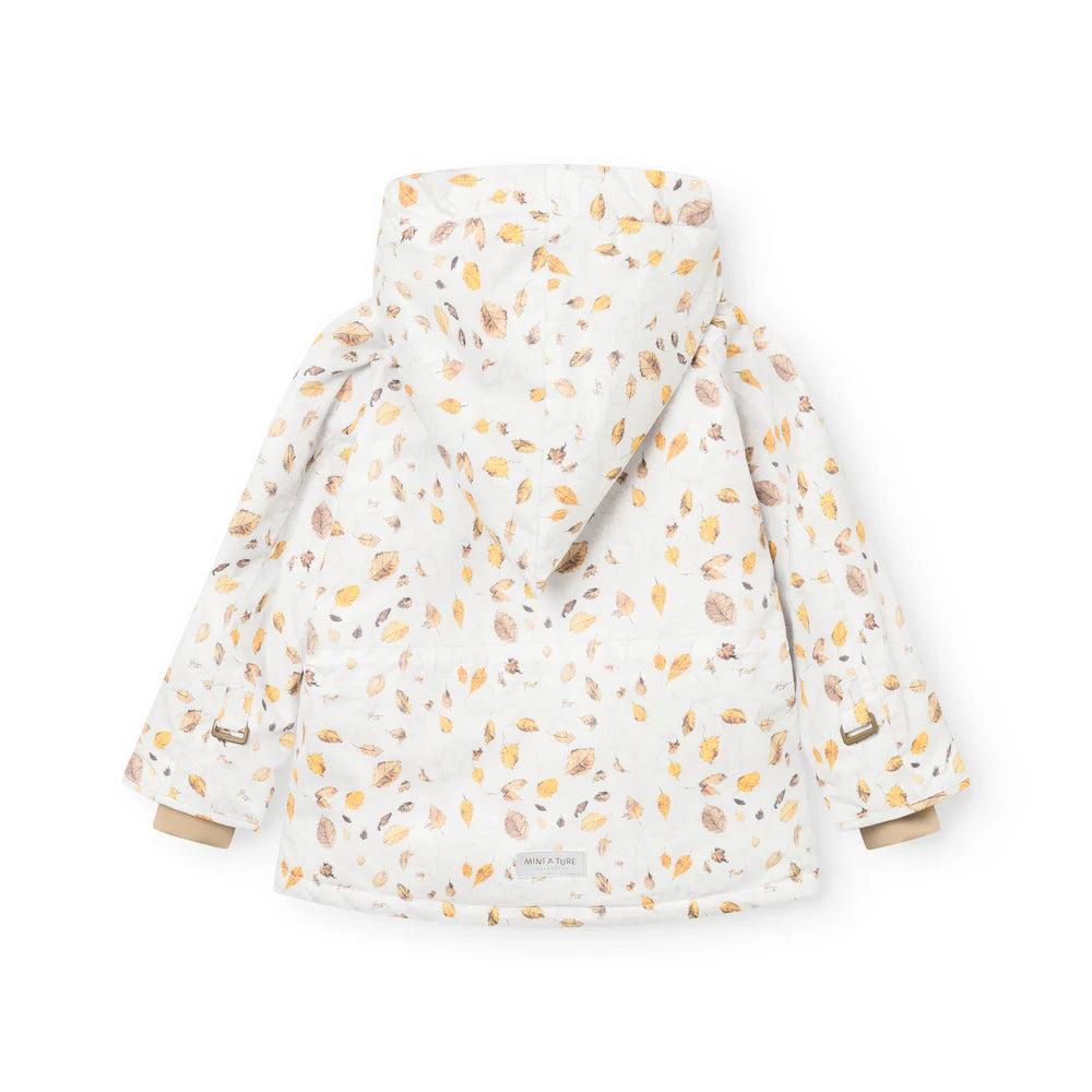 MINI A TURE Kids WANG Fleece Lined Winter Jacket - Falling Winter Leaves