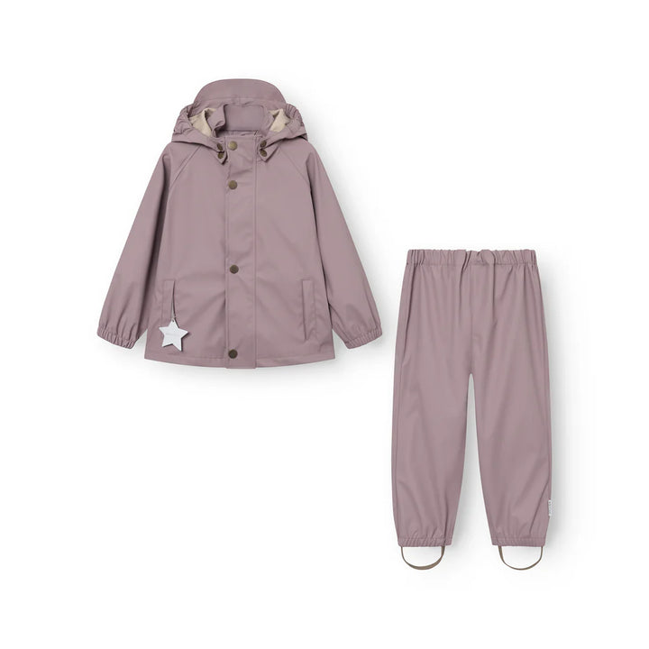 MINI A TURE Kids MATREINAR Rain Set - Quail Purple