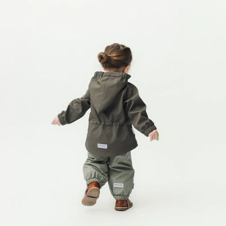 MINI A TURE Baby MATWAI Softshell Transitional Jacket - Tarmac Green