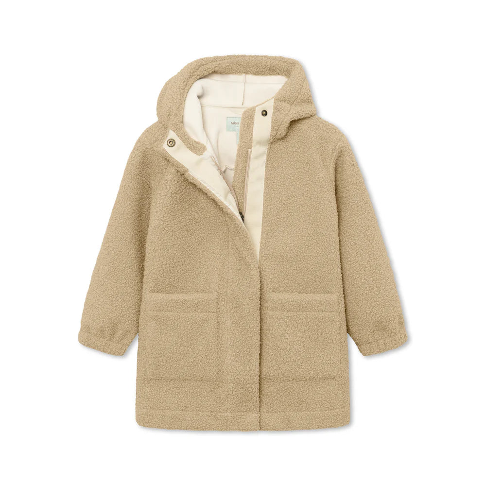 MINI A TURE Kids MATCAYKAS Sherpa Jacket - Travertine Beige