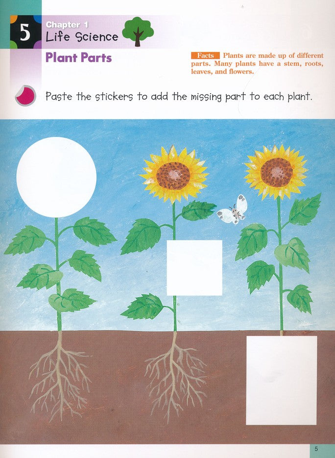 >KUMON Grade  PreK-K Science Sticker Activity Book Age 4-6