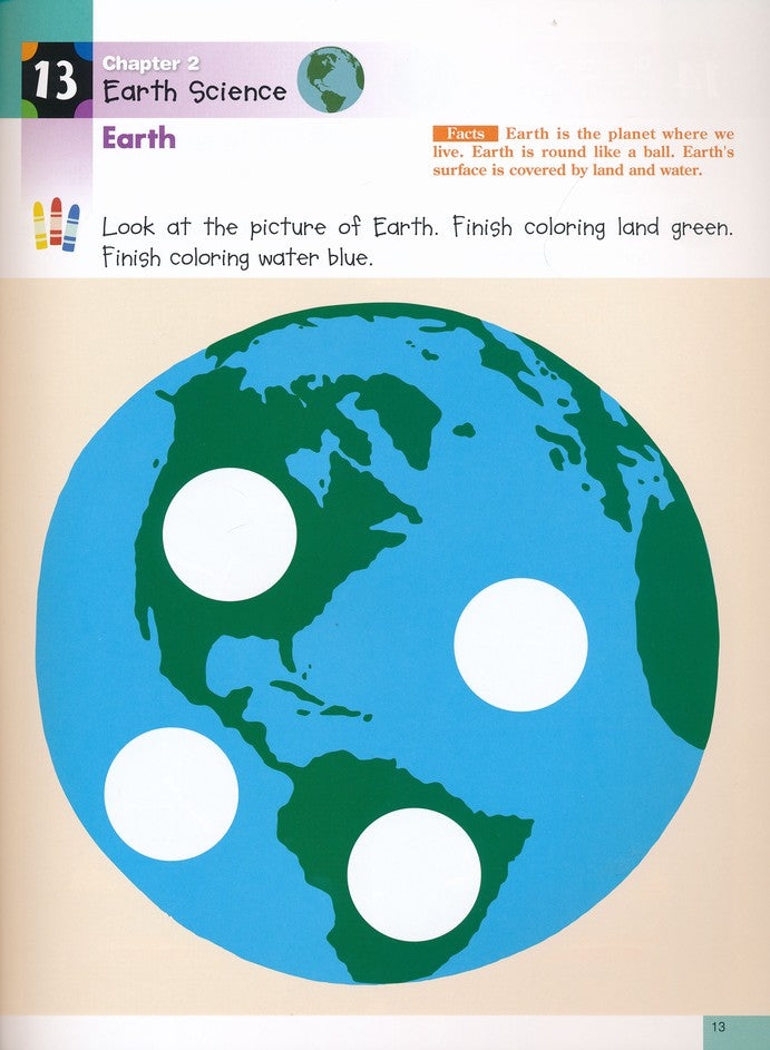 >KUMON Grade  PreK-K Science Sticker Activity Book Age 4-6