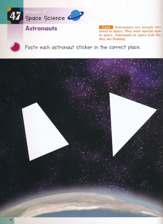 >KUMON Grade  PreK-K Science Sticker Activity Book Age 4-6