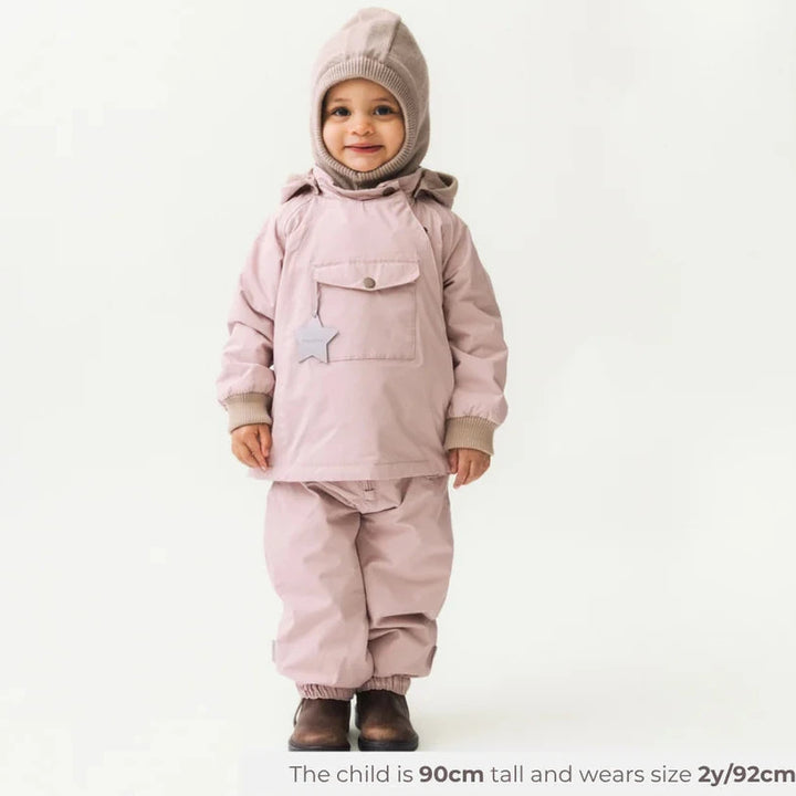 MINI A TURE Baby MATWAIO+MATWALENTAYO All Season Jacket+Pants Set - Adobe Rose